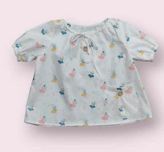 Blusa de manga corta de niña Hada - La Boutique de Kannela