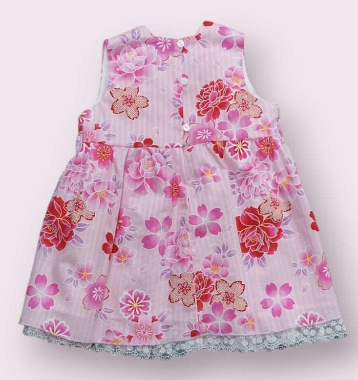 Vestido sin mangas de niña Peonia - La Boutique de Kannela