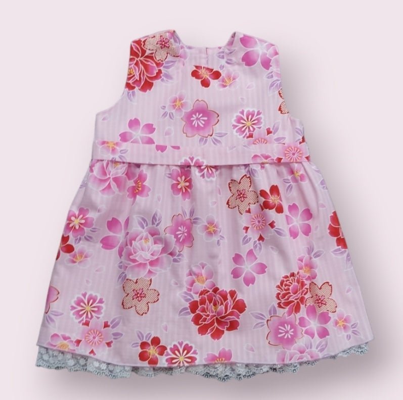 Vestido sin mangas de niña Peonia - La Boutique de Kannela