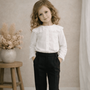 Blusa de niña en muselina Bambi