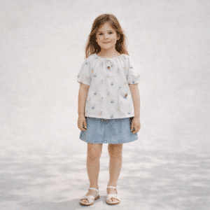 Blusa de manga corta de niña Hada